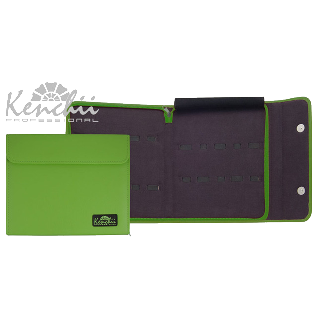 faux-leather-shear-case-green-kenchii
