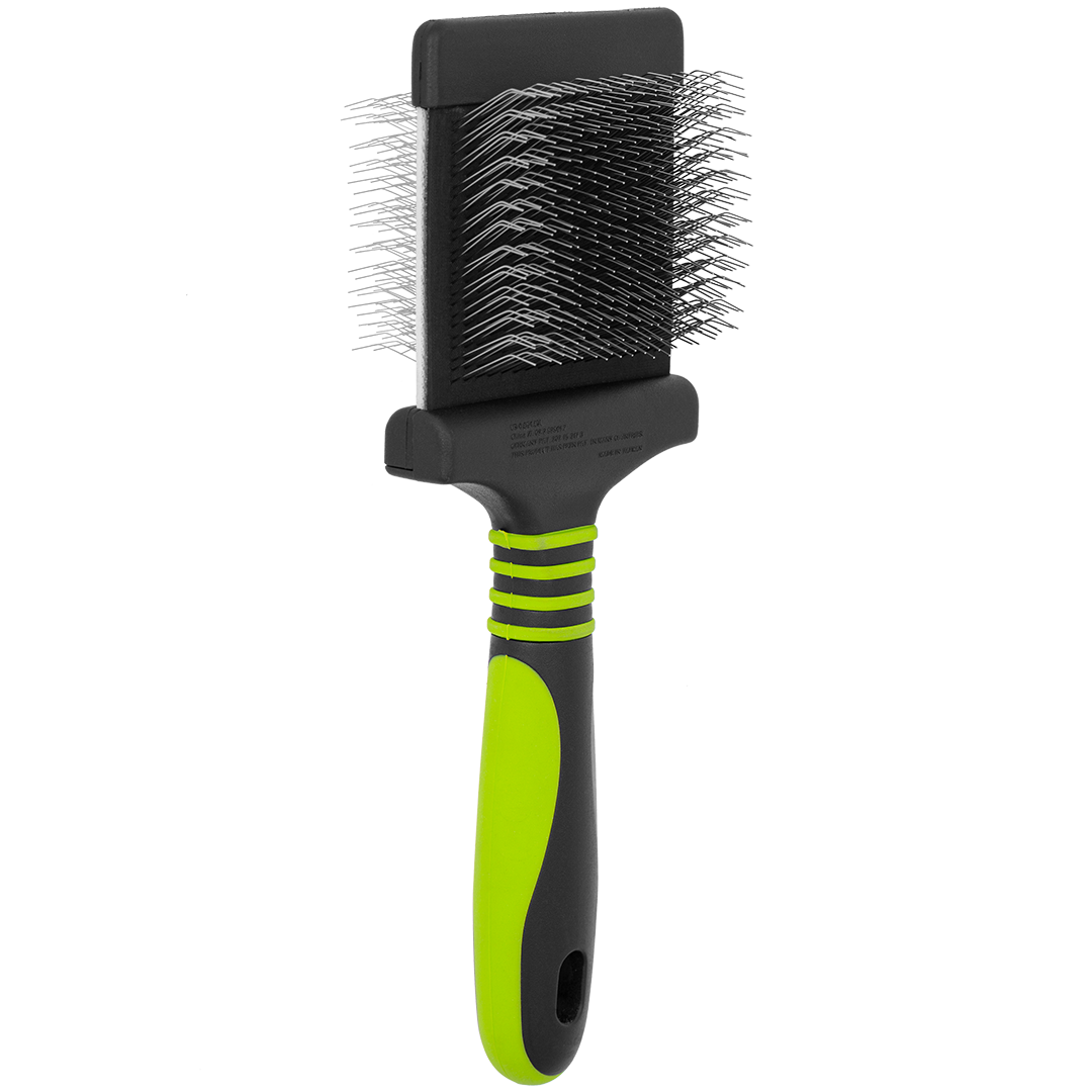 finishing-soft-green-slicker-brush-for-dogs-dog-fashion-spa