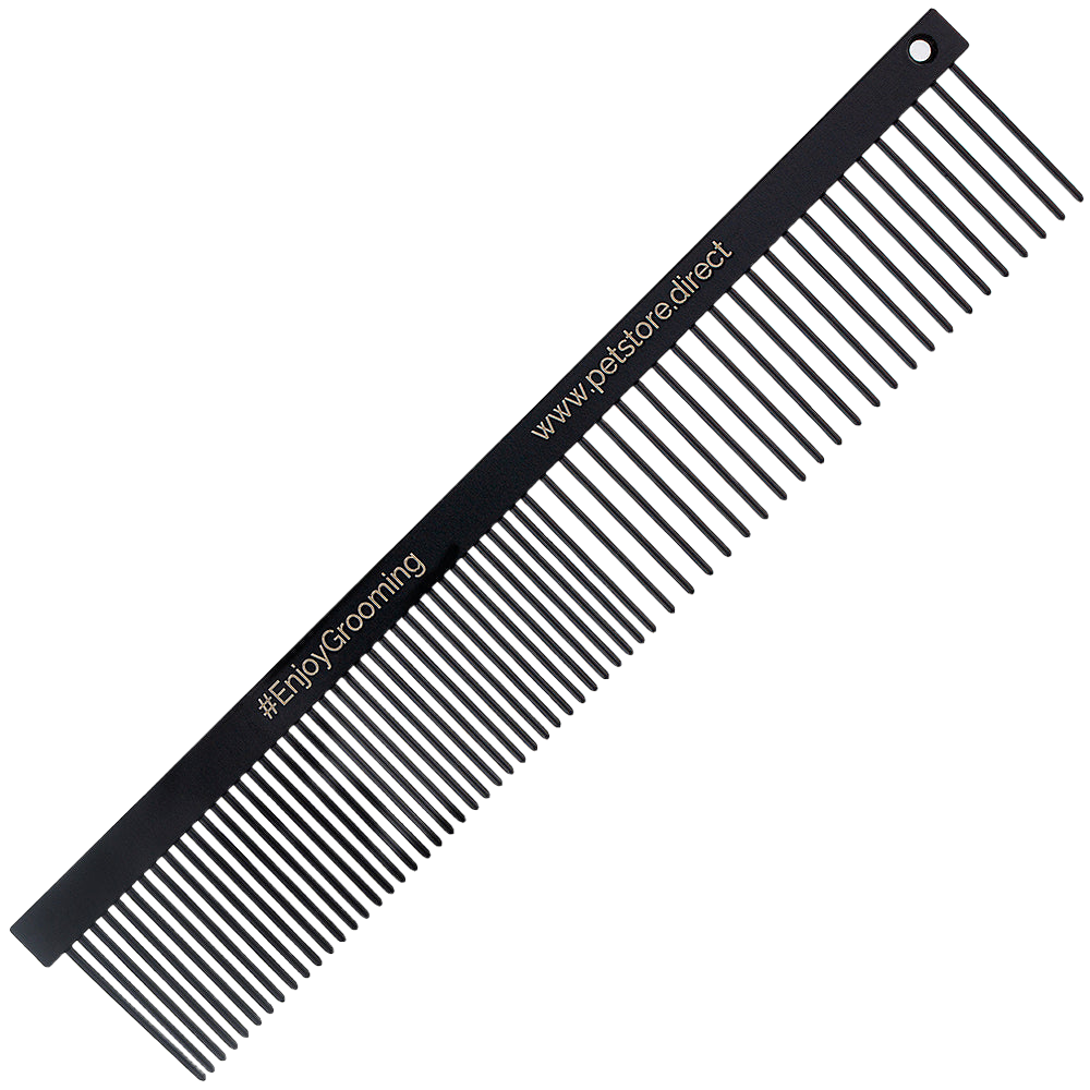 petstore-direct-6inch-black-premium-50-50-face-comb-for-dog-grooming