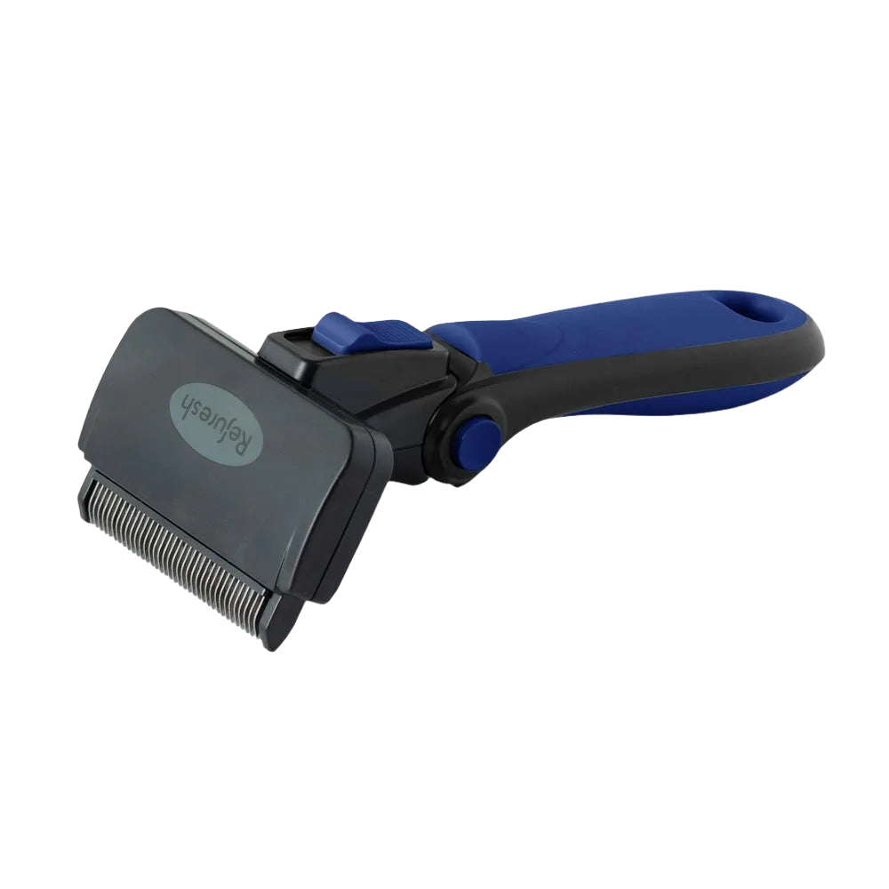 refuresh-medium-deshedding-tool-blue-for-long-coat-dogs