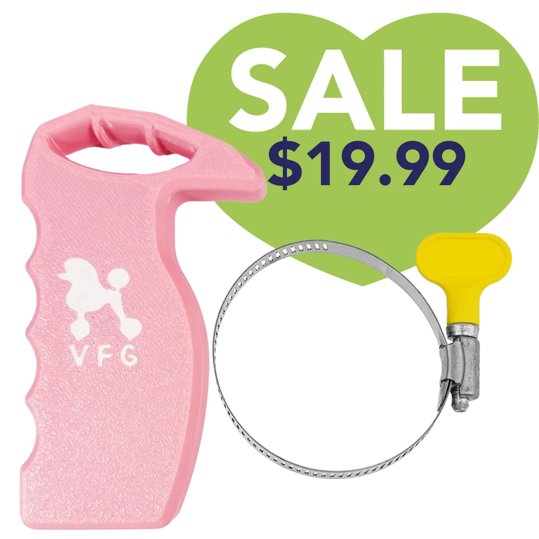 vanity-fur-furm-grip-dryer-handle-light-pink-for-dog-grooming