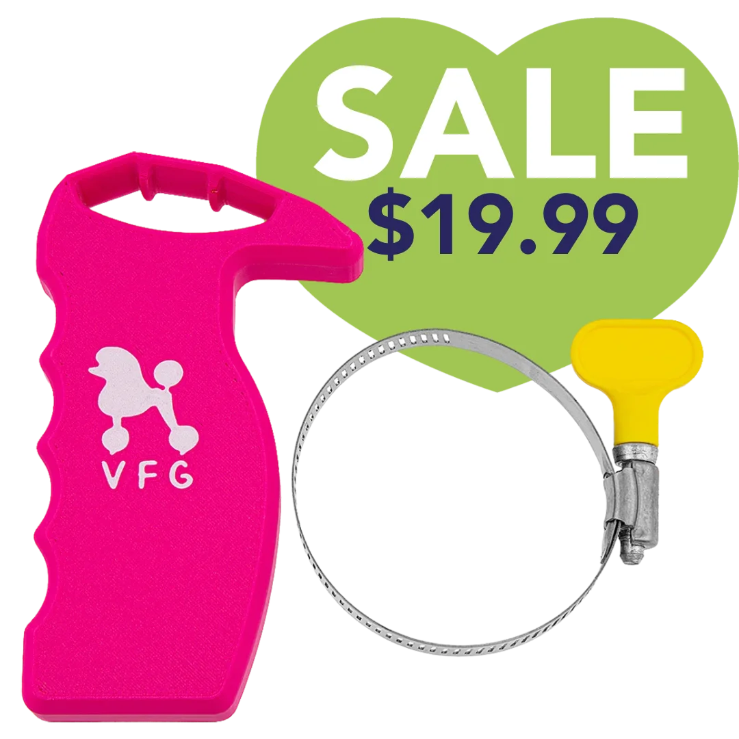 vanity-fur-furm-grip-dryer-handle-magenta-for-dog-grooming