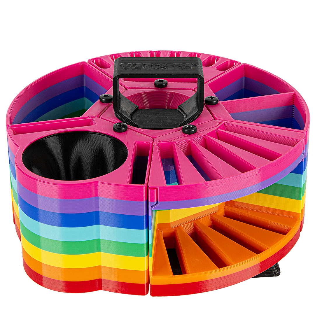 vanity-fur-houndabout-round-tool-caddy-rainbow-for-dog-groomer