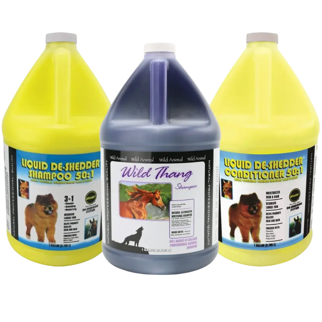 wild-animal-three-shampoo-and-conditioner-set-gallon-for-dog-grooming